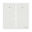 Schneider Electric Unica X Plate Switch with LED, 2-Gang 1-Way 16Ax/20A 250V, Gives Neat Look, Suitable for Modern Interior – Painted White 1