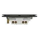 Schneider Electric Unica X Plate Switch, 2-Gang 2-Way 16AX, 20A 250V, Bold Contemporary Look, Suitable for Modern Interior – Jet Black 2