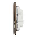 Schneider Electric Unica X Plate Switch, 3-Gang 1-Way 16AX/20A 250V, Gives Neat Look, Suitable for Modern Interior – Dark Bronze 2