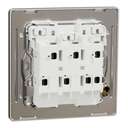 Schneider Electric Unica X Plate Switch with LED, 3-Gang 1-Way 16Ax/20A 250V, Gives Neat Look, Suitable for Modern Interior – Dark Grey 5