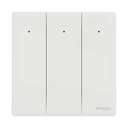 Schneider Electric Unica X Plate Switch with LED, 3-Gang 2-Way 16Ax/20A 250V, Gives Neat Look, Suitable for Modern Interior – Painted White 1