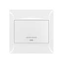 Legrand Belanko S 20A Double Pole Switch with LED Earth Terminal White 617672 1
