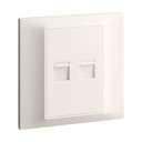Legrand Belanko S Double RJ45 Cat6 UTP Data Outlet 2-Gang Ivory 617892 0