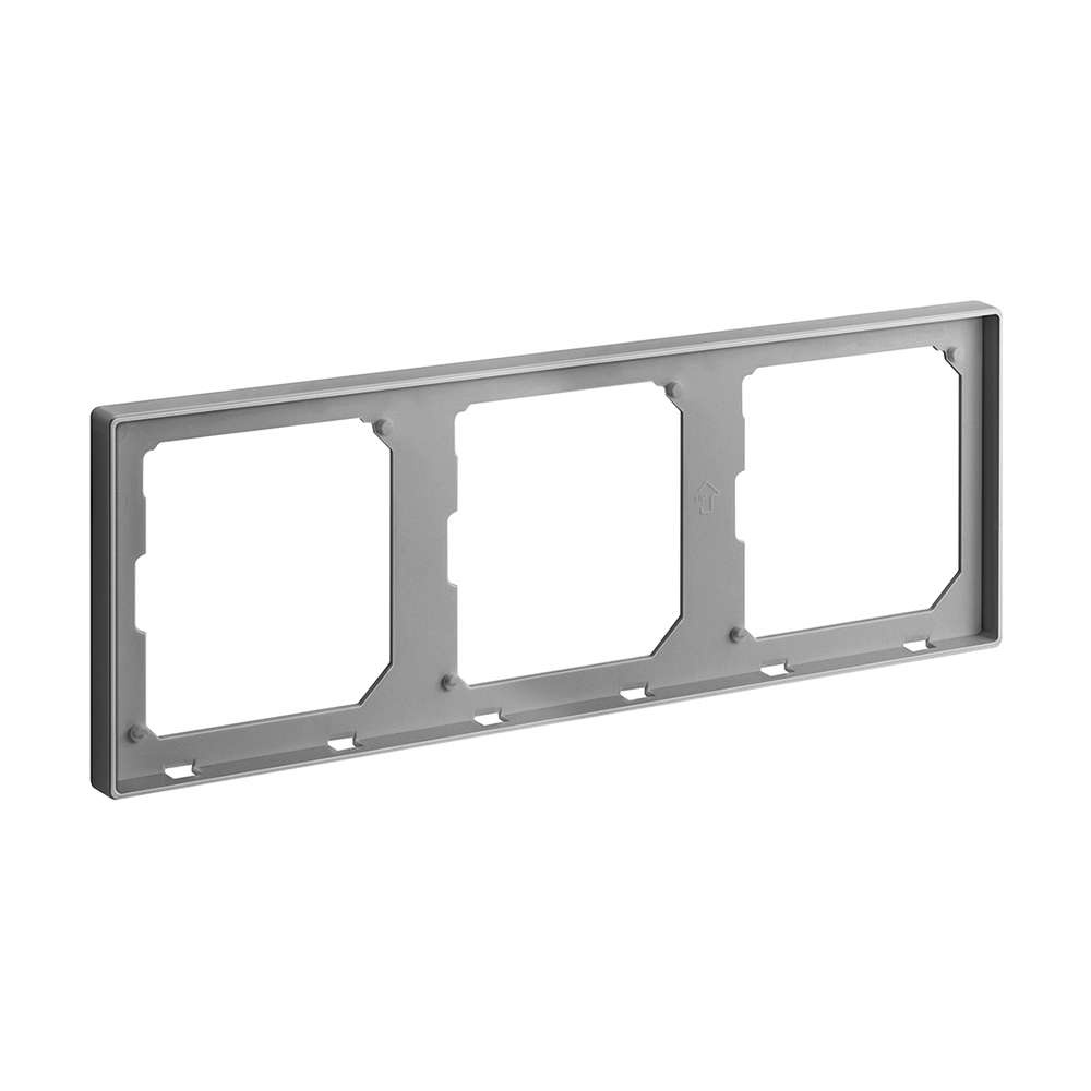 Legrand Galion 3-Gang Frame, Easy to Use & Mount for Coordinated Triple Combinations – Black