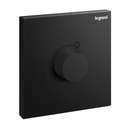 Legrand Galion 1-Gang Rotary LED Dimmer 5-75W Matt Black 282419-C 0