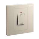 Legrand Galion 45A Double Pole Switch with LED 3×3 Plate Champagne 282426-C2 0