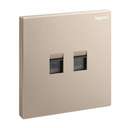 Legrand Galion 2-Gang Double RJ45 Cat6 Data Outlet Rose Gold 282463-C1 0