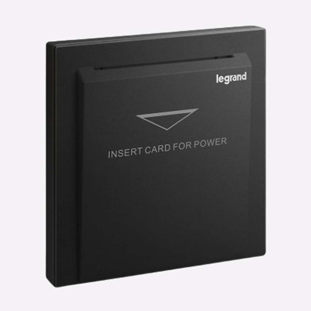 Legrand Galion Key Card Switch 220V, Master Room Power, Suitable for Hotels - Black 0
