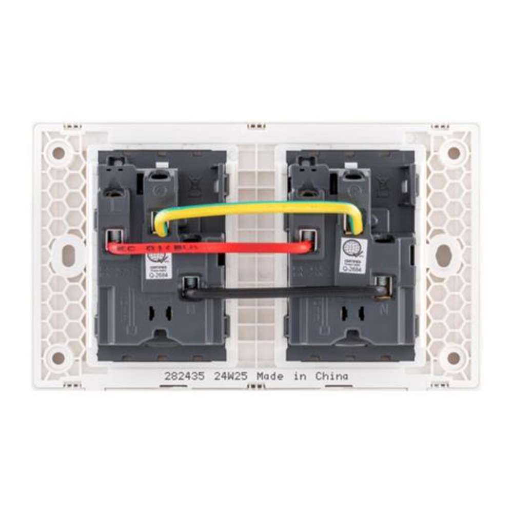 Legrand Galion Universal Double Switched Socket, Twin Universal Outlets, Suitable for Home & Office - Black 2