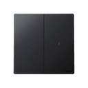 Legrand Mallia Senses 2-Gang 1-Way 16AX Illuminated Switch Matt Black 281012MB 1