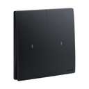 Legrand Mallia Senses 2-Gang 2-Way 16AX Illuminated Switch Matt Black 281013MB 0