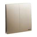 Legrand Mallia Senses 2-Gang 2-Way Switch 16AX Dark Bronze 281003DB 0