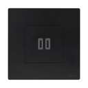 Legrand Mallia Senses Dual USB-C Charger 2-Module 30W Power Delivery Matt Black 281210MB 1