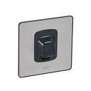 Legrand Synergy Sleek 20A Flex Outlet 1-Gang Brushed Stainless 86x86mm Model 832019 0