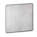 Legrand Synergy 1-Gang Screwless Blanking Plate 4 mm Brushed Stainless Steel 832095 0