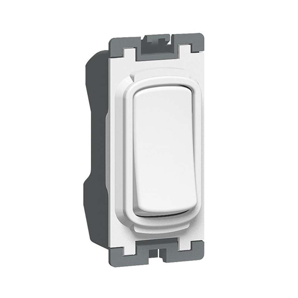 Legrand Synergy 20 AX Single Pole 1-Way Switch, Heavy-duty Single-Point Control, Suitable for Home - White
