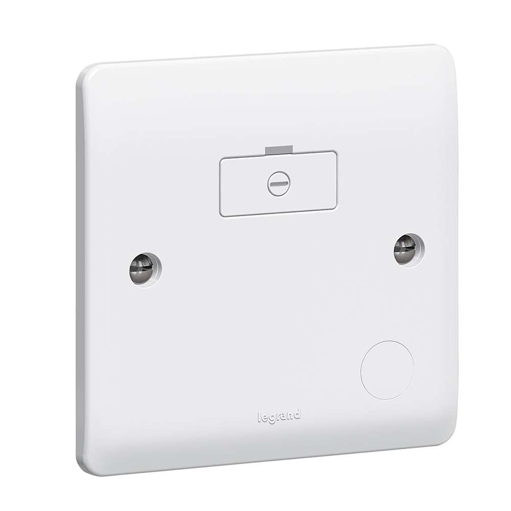 Legrand Synergy 13A Unswitched Connection Unit with Flex Outlet, Suitable for Hotels, Home & Many More – White 0