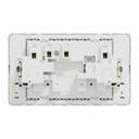 Schneider Electric AvatarOn 13A 250V 2-Gang Double-Pole Switched Socket, White 3