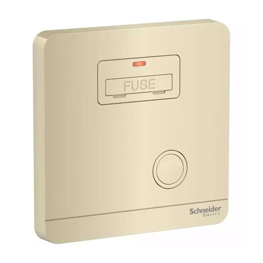 Schneider Electric AvatarOn 13A Fused Spur with Neon, Warm Metallic, Wine Gold, Flush-Mount