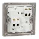 Schneider Electric UnicaX 13A 250V 1-Gang Double-Pole Switched Socket, Stainless Steel 4