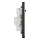 Schneider Electric UnicaX 13A 250V 1-Gang Switched Socket, Jet Black 1