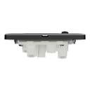 Schneider Electric UnicaX 13A 250V 1-Gang Switched Socket, Jet Black 2