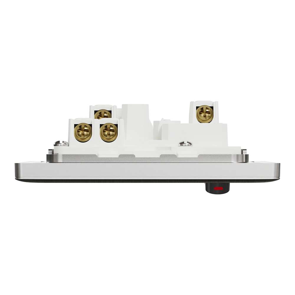 Schneider Electric UnicaX 13A 250V 1-Gang Switched Socket with LED, Stainless Steel 4