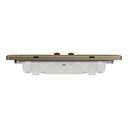 Schneider Electric UnicaX 13A 250V 2-Gang Double-Pole Switched Socket with LED, Antique Brass 2