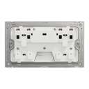 Schneider Electric UnicaX 13A 250V 2-Gang Double-Pole Switched Socket with LED, Dark Grey 5