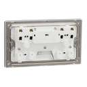Schneider Electric UnicaX 13A 250V 2-Gang Double-Pole Switched Socket with LED, Dark Grey 6