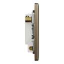 Schneider Electric UnicaX 13A Fused Spur with Neon, Heritage Finish, Antique Brass, Flush-Mount 5