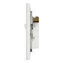 Schneider Electric UnicaX 13A Switched Fused Spur with Neon, Clean Aesthetic, Painted White, Flush-Mount 4