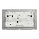 Schneider Electric UnicaX 13A 250V Twin-Gang Switched Socket, Dark Grey 1