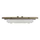 Schneider Electric UnicaX 13A 250V Twin-Gang Switched Socket with LED, Antique Brass 3