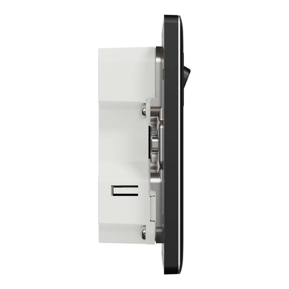 Schneider Electric UnicaX 13A Single Switched Socket with A+C USB Charger, Jet Black 6