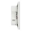 Schneider Electric UnicaX 13A Single Switched Socket with A+C USB Charger, Painted White 6