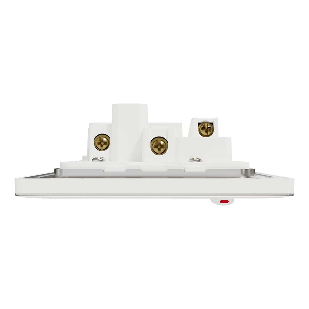 Schneider Electric UnicaX 15A 250V 1-Gang 3 Round Pin Switched Socket with LED, Painted White 6