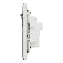 Schneider Electric UnicaX 15A 250V 1-Gang 3 Round Pin Switched Socket with LED, Stainless Steel 5