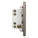 Schneider Electric Dark Bronze/ UnicaX 1 Gang Bell Switch with DND/Please Wait, Premium Finish, Dark Bronze, Flush-Mount 7
