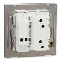 Schneider Electric Jet Black/ UnicaX 1 Gang Bell Switch with DND/Please Wait, High-Contrast, Jet Black, Flush-Mount 1