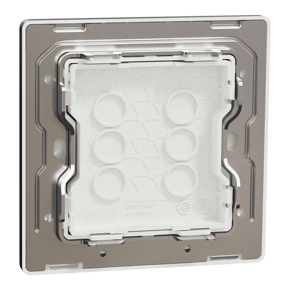 Schneider Electric UnicaX 1 Gang Blank Plate, Dark Grey, Safety Cover, Flush-Mount 2