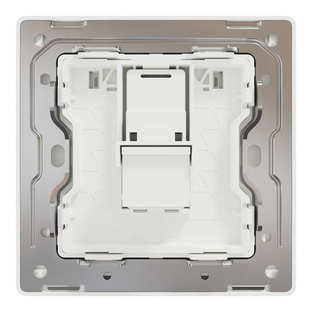 Schneider Electric UnicaX 1-Gang Telephone Socket, Painted White, Shielded Port & Clean Labels 2