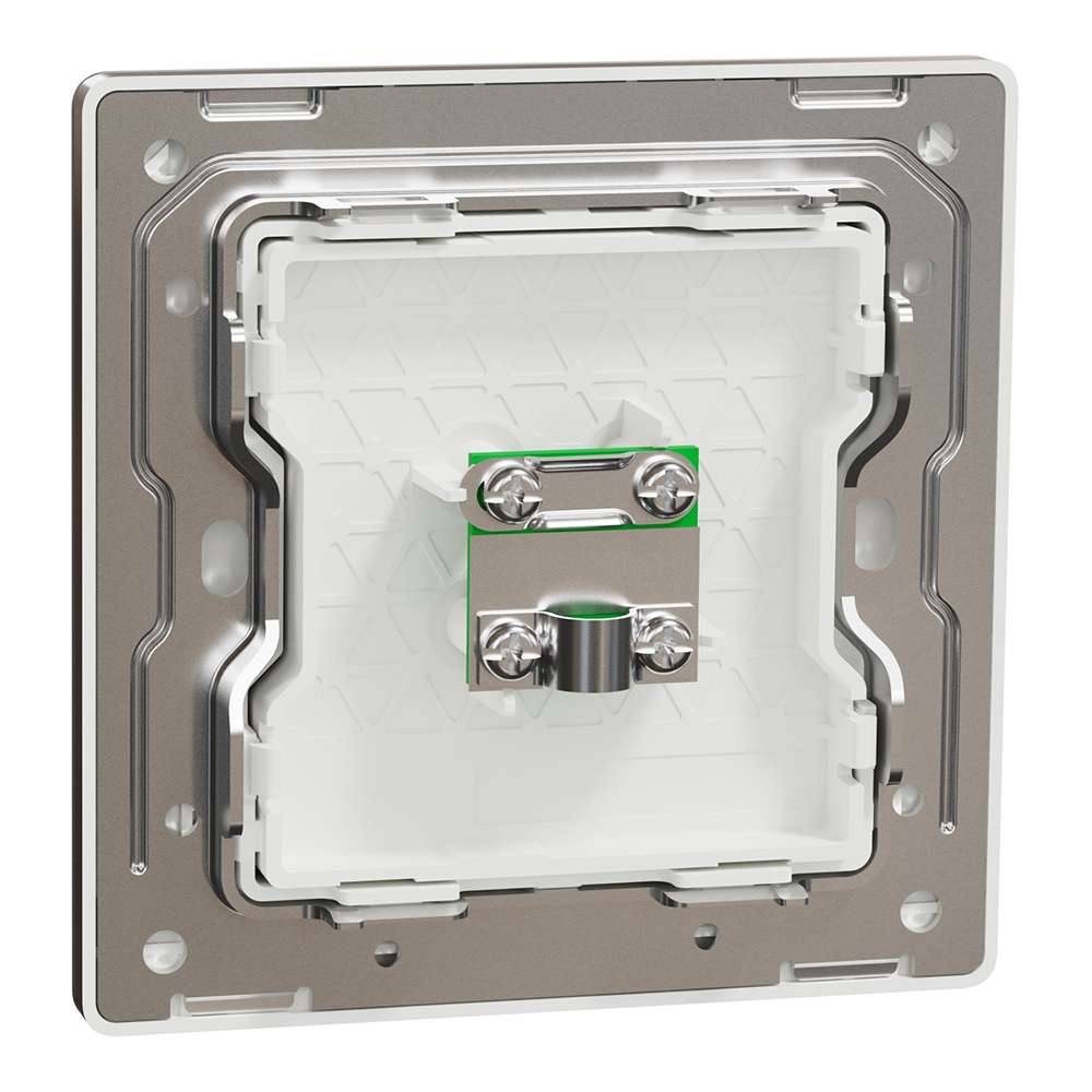 Schneider Electric UnicaX SMATV Outlet, Dark Grey, Coordinated Finish, Flush-Mount 2