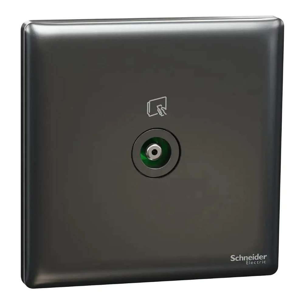 Schneider Electric UnicaX 2 Gang TV Master & FM Outlet, Dark Bronze, Clean Aesthetic, Flush-Mount 0
