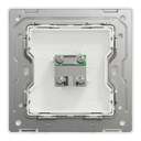 Schneider Electric UnicaX 1 Gang TV Socket, Stainless Steel, Slim Plate, Flush-Mount 2