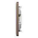 Schneider Electric UnicaX 1 Gang Wall Plate, Without Module, Dark Bronze, Flush-Mount 7