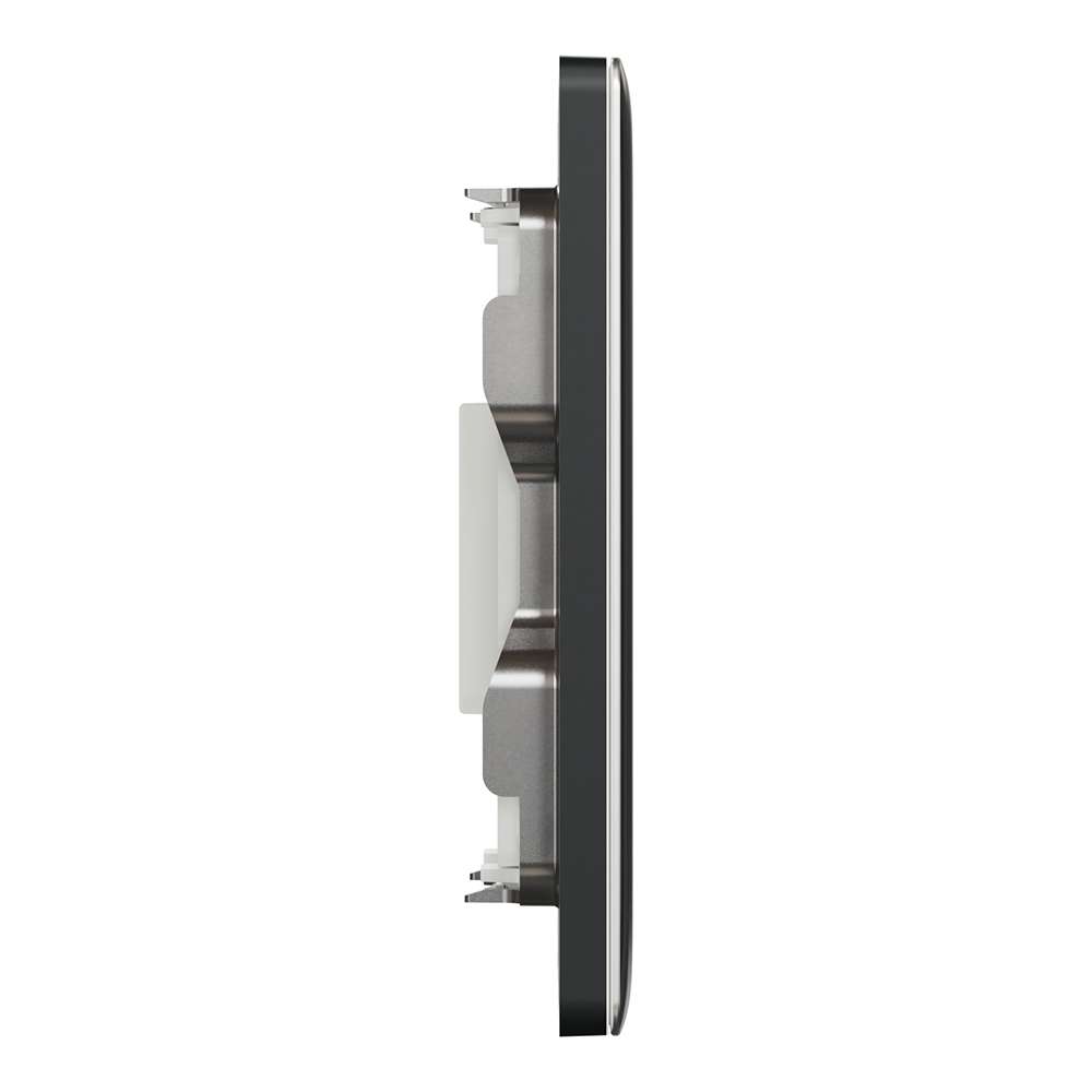 Schneider Electric UnicaX 1 Gang Wall Plate, Without Module, Dark Grey, Flush-Mount 5