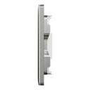 Schneider Electric UnicaX 1 Gang Wall Plate, Without Module, Stainless Steel, Flush-Mount 6