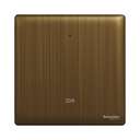 Schneider Electric UnicaX 20A 1-Gang DP with LED & Earth, Antique Brass 0