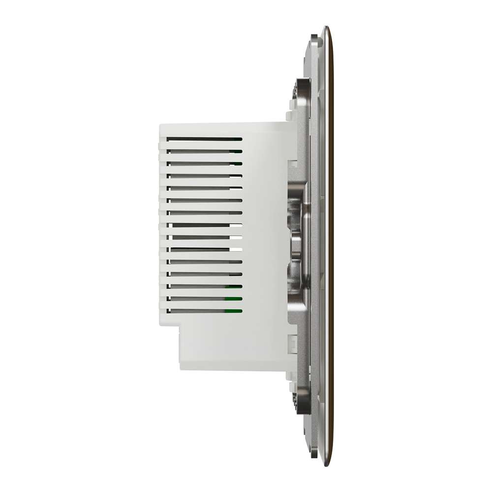 Schneider Electric UnicaX 1 Gang 250W Rotary Dimmer, Antique Brass, Smooth Control, Flush-Mount 7